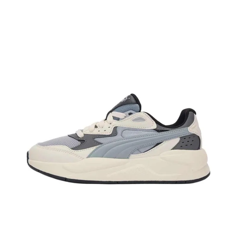 PUMA X Ray Speed Anti Slip Wear Resistant Low Top Casual Shoes Unisex White Gray-0