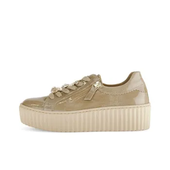 Gabor Fashion Low-Top Skateboard Shoes Women's Light Brown
