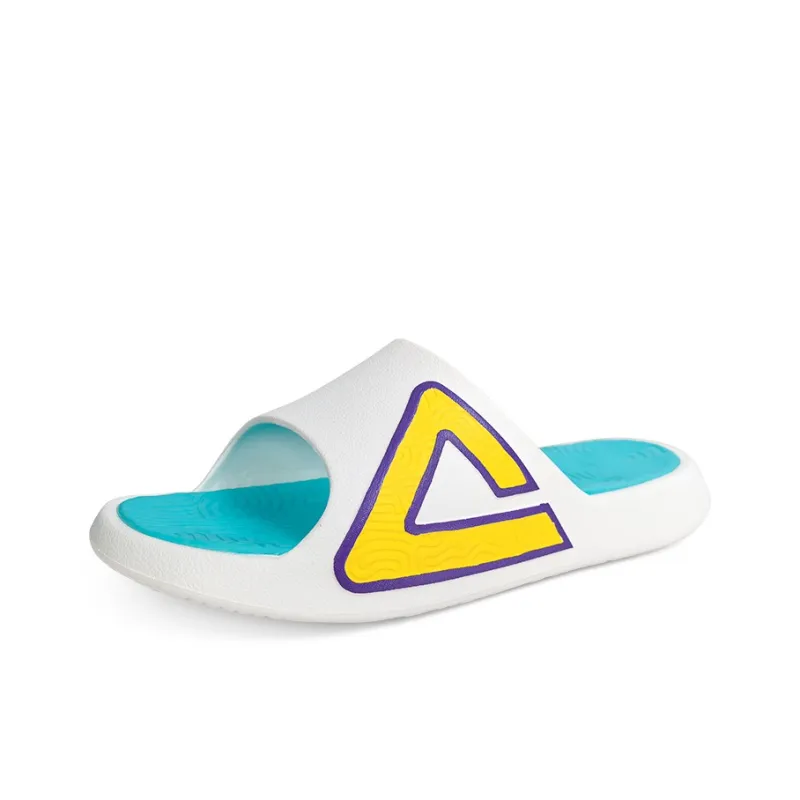 PEAK State Pole Slip-Resistant Abrasion-Resistant Cushioning Slide Slippers Unisex White Blue-2