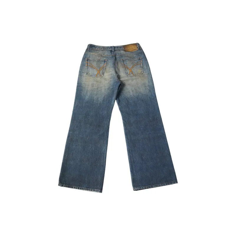 Haonanhuang Jeans Unisex Blue-1