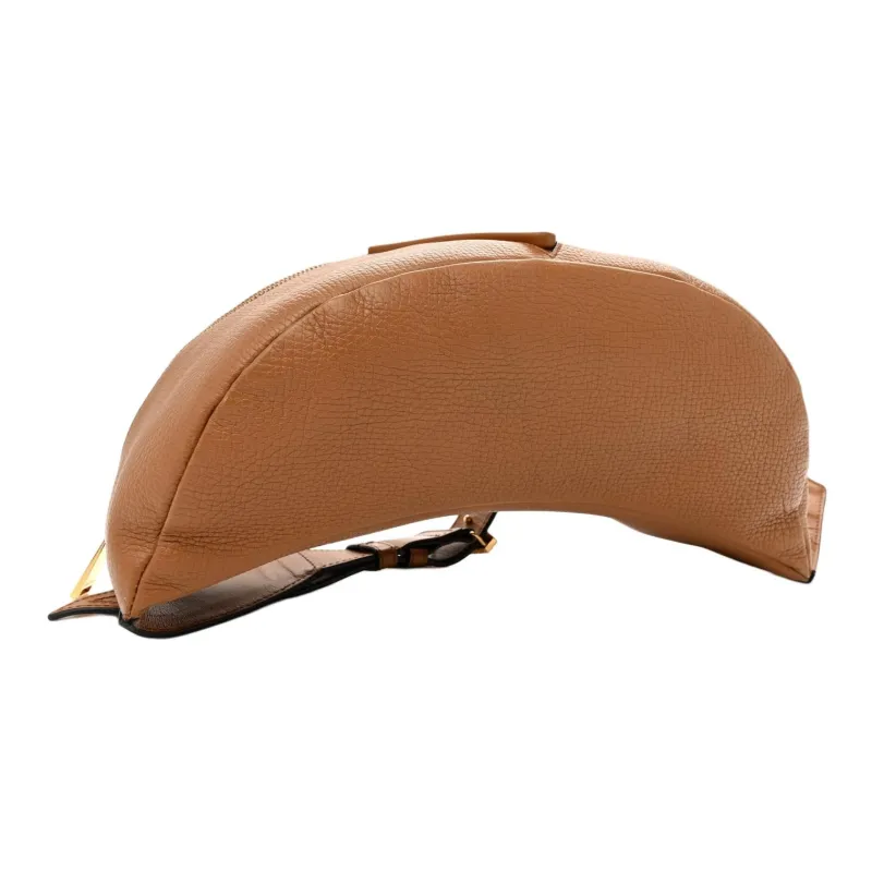 FANSIZHE Cow Leather Fanny Pack Men's Brown-4