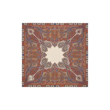 SAINT LAURENT Mulberry Silk Silk Scarves Women's Multicolor