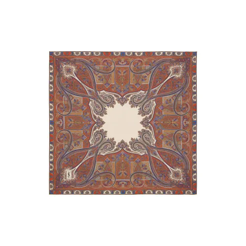 SAINT LAURENT Mulberry Silk Silk Scarves Women's Multicolor