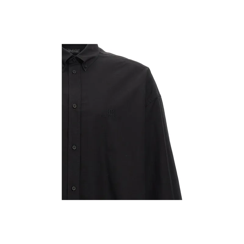 Balenciaga Collared Long Sleeve Shirt-5