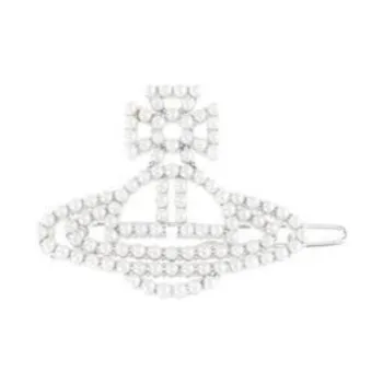 Vivienne Westwood Logo Shaped Embellished Brooch