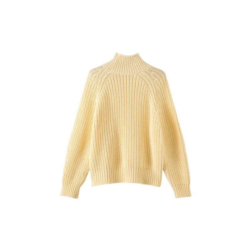 Late White Knitwear Women's Custard-1