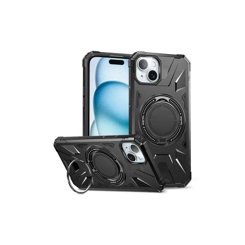 WILD DOLPHIN TPU Material Magnetic Rotating Magsafe Stand Phone Case Compatible With Apple 16/15/14-3