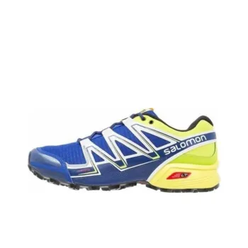 SALOMON Cushioning Wear Resistant Low Top Trail Running Running Shoes Men's Blue