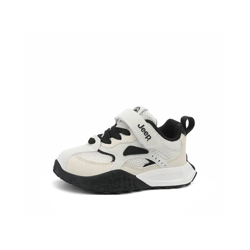 Jeep Anti Slip Wear Resistant Kids Lifestyle Shoes Light Beige White Kids'-1