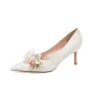 White[Heel Height 6.5cm]