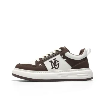 NAVIGARE Small Sailboats Low Top Skateboard Shoes Men's Black Brown