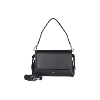 MICHAEL KORS Pearl Calfskin Portable Crossbody Bag Shoulder Bag Medium Size Women's Black