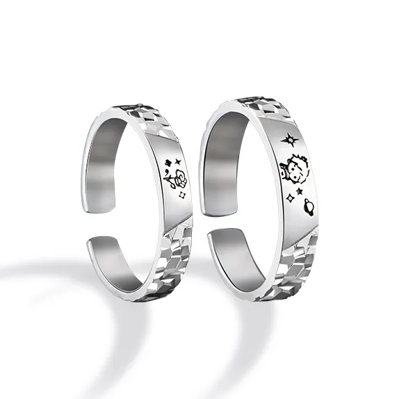 CLARKIA FLOWER S925 Silver Rings Unisex-0