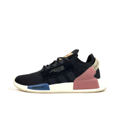 Adidas Originals NMD_R1 V2 Anti-Slip Wear-Resistant Low-Top Casual Shoes Men's Black Blue