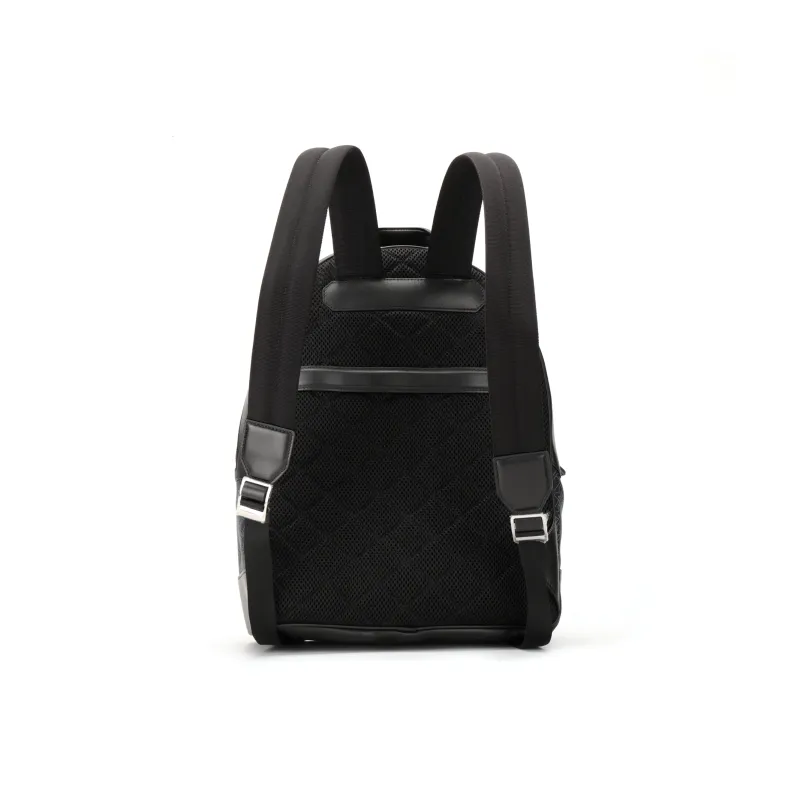 MONTBLANC M_Gram 4810 Canvas With Leather Backpack Tubas Men's Blue Black-3