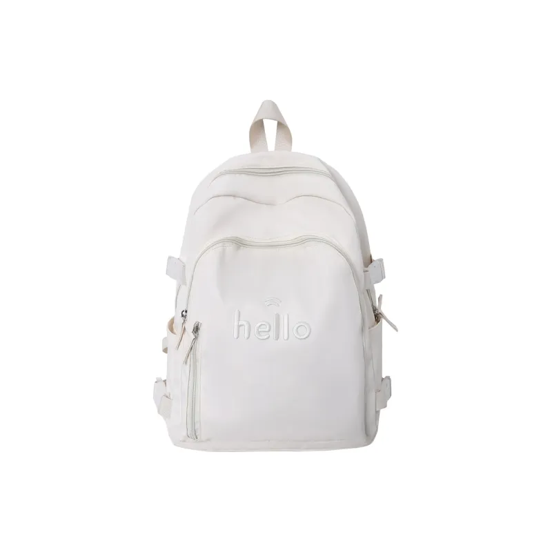 GOBLIN SHARKS 1759 Nylon Backpack Small Size Unisex White/Black/Blue/Green/Yellow-25