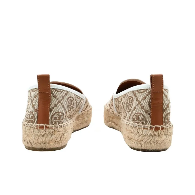 TORY BURCH T Monogram Espadrilles Women's Ivory-3