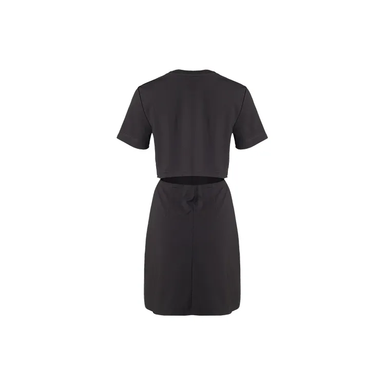 URBAN REVIVO Long Sleeved Dresses Women's Black-1