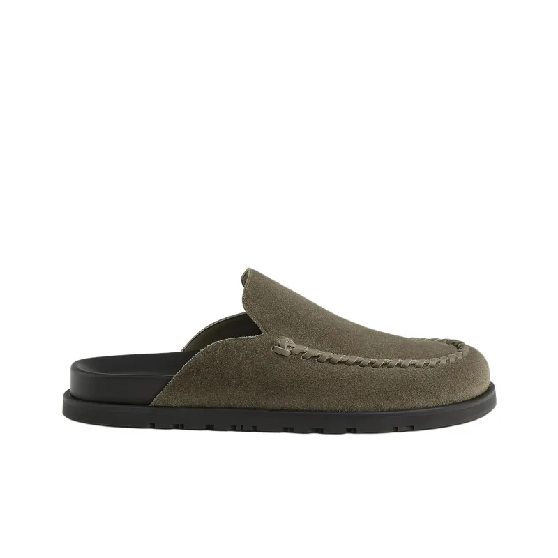 HERMES Closed Toe Slippers Men's Elephant Gray-1