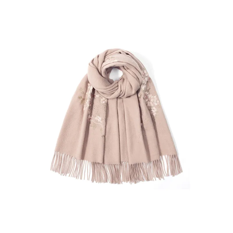 Shanghai Story Sheep Wool Knit Scarves Women's-17