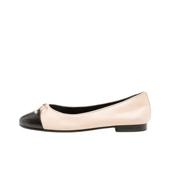 TORY BURCH Cap Toe Ballet Rose Pink Perfect Black Women's