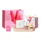 Pink Warm Coaster+Glass Cup (Love Handcrafted Shopping Bag)
