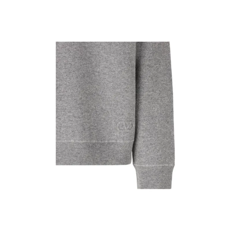 Valentino Crewneck Straight Hem Jumper-2