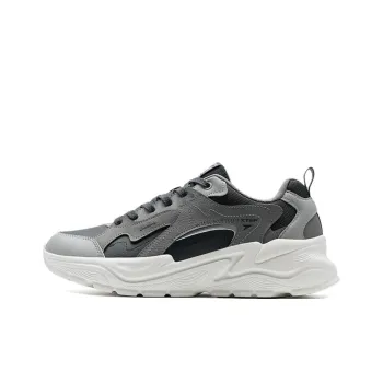 XTEP Liupai Non slip Wear resistant Shock Absorption Low Top Casual Shoes Men's Gray