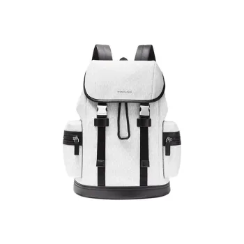 MICHAEL KORS Artificial Leather With Textile Backpack Tubas Men's White