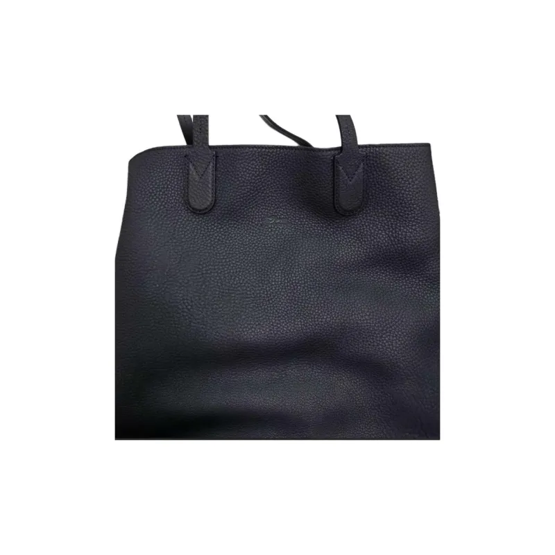 LONGCHAMP Little Bull Leather Tote Bag Shopping Bag Handbag Shoulder Bags Unisex Black-2