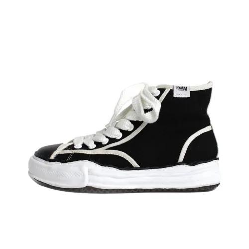MIHARA YASUHIRO Original High Top Stylish Skateboarding jeans shoes Unisex Black