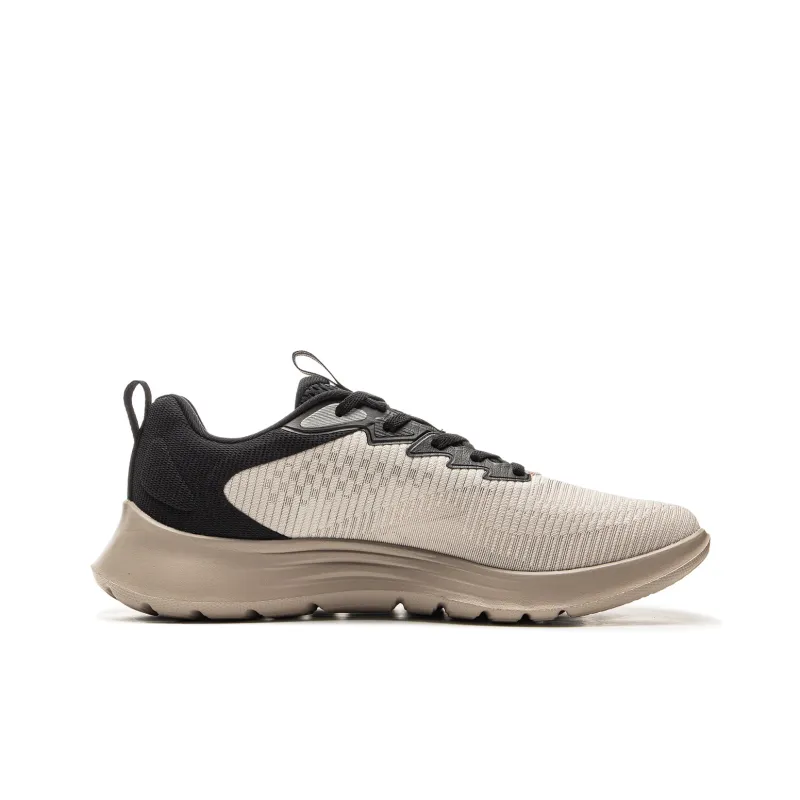 LiNing Feather Cushioned Anti Slip And Wear Resistant Lightweight Low Top Sprint Running Shoes Men's Gray Black-1