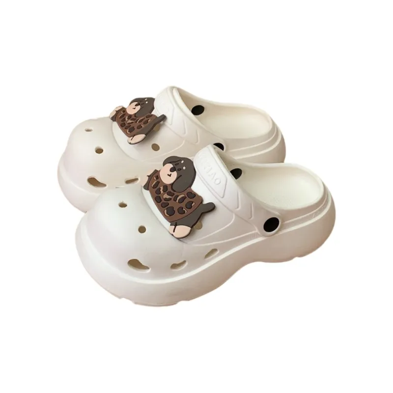 Thin Strips Slippers Women's, Black Brown-5