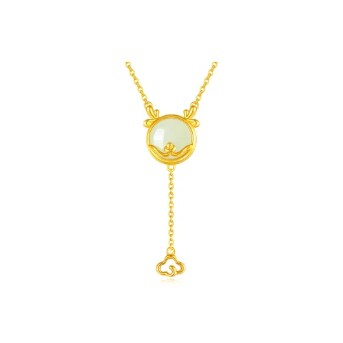 CHINA GOLD Gifts Hetian Jade Necklaces Jasper Unisex White Jade/Pale Greenish White Jade Women's