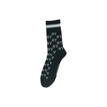 MLB New York Yankees Mid Calf Socks Unisex 1 Pack Black