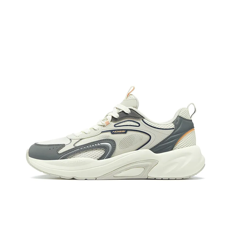 QIAODAN Breathable Low-Top Running Shoes Men's Gray-0
