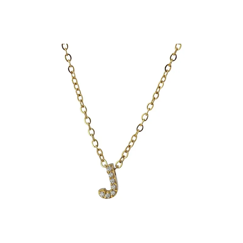 ANARTXY Zircon Surgical Steel Stainless Steel Gold Silver Necklaces Women's Gold/Silver-9