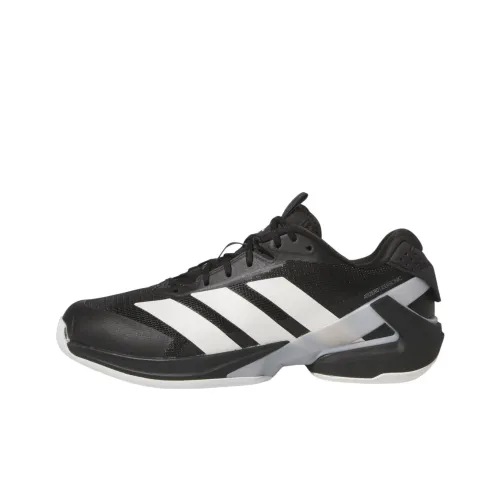 Adidas Adizero Ubersonic 5 Anti Slip Wear Resistant Low Top Tennis Shoes Unisex Black White