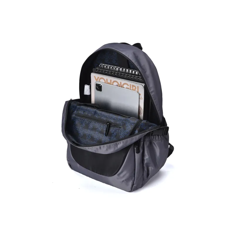 QRST Polyester Backpack Regular Unisex Black-3