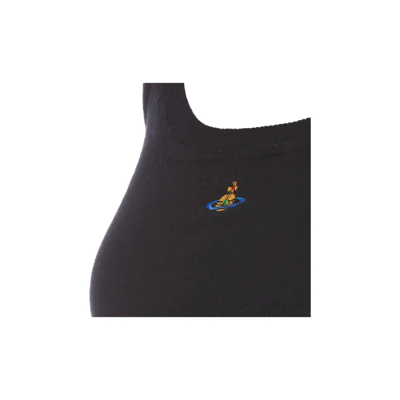 Vivienne Westwood Orb Embroidered Knit Cropped Top-2