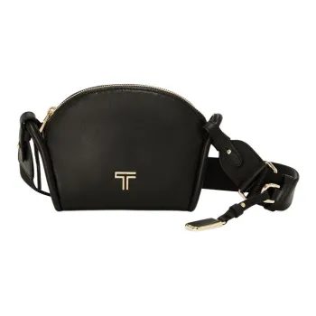 TUMI Leather Shoulder Bag Crossbody Bag Mini Women's Black