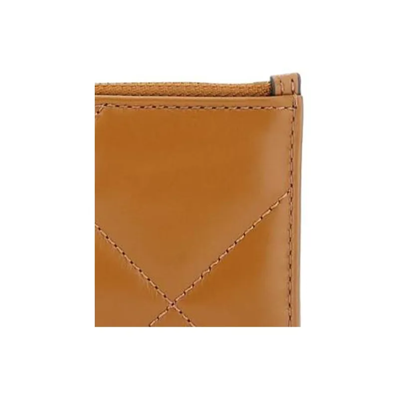 TORY BURCH Kira Nappa Leather Card Holder Women's Tan-2