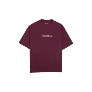 JORDAN T Shirts Unisex Burgundy