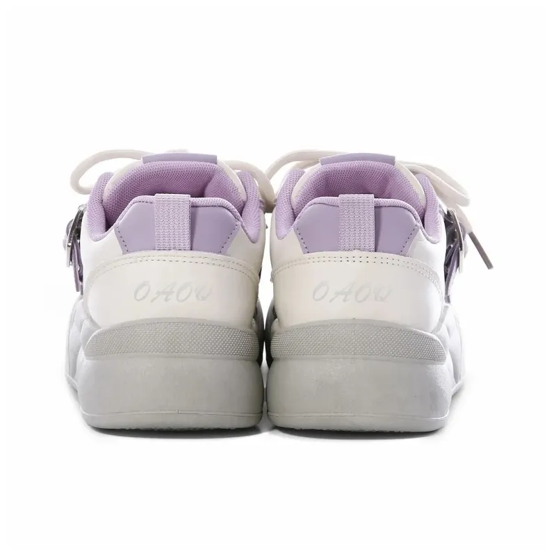 OAOQ Thermal, Abrasion Resistant, Lightweight, And Breathable Low Top Skateboard Shoes Women's-22