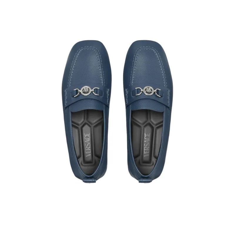 VERSACE Medusa '95 Loafers Men's Blue-3