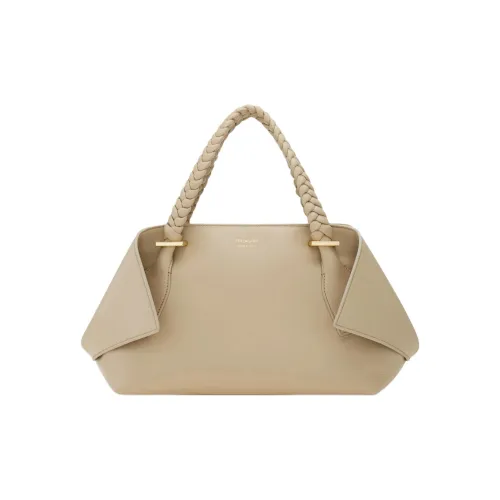 FERRAGAMO Cow Leather Shoulder Bag Crossbody Bag Handbag Small Size Women's Beige