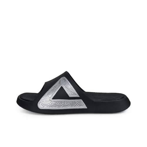 PEAK State Pole Slip Resistant Abrasion Resistant Cushioning Slide Slippers Unisex Black Silver