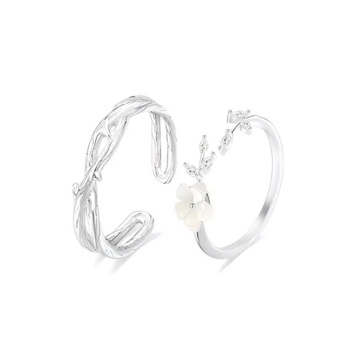 Zheng Tai Fook S925 Silver Rings Unisex