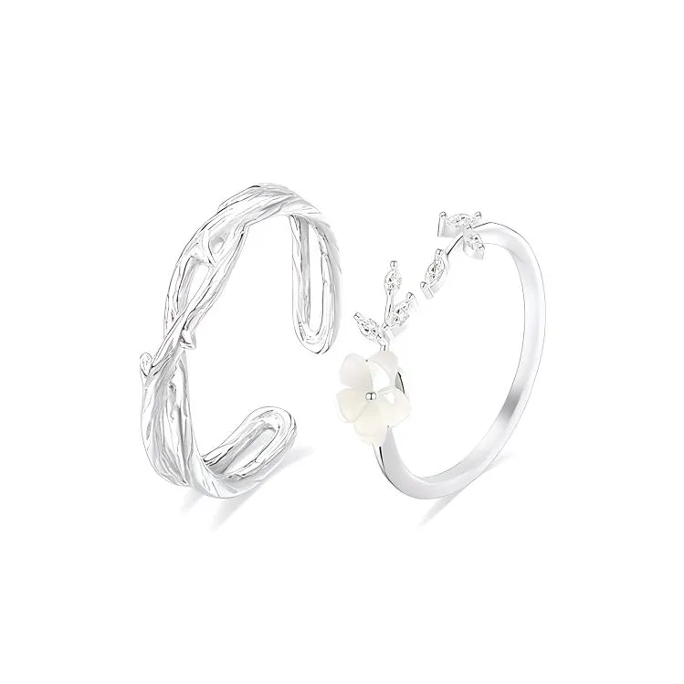 Zheng Tai Fook S925 Silver Rings Unisex-5