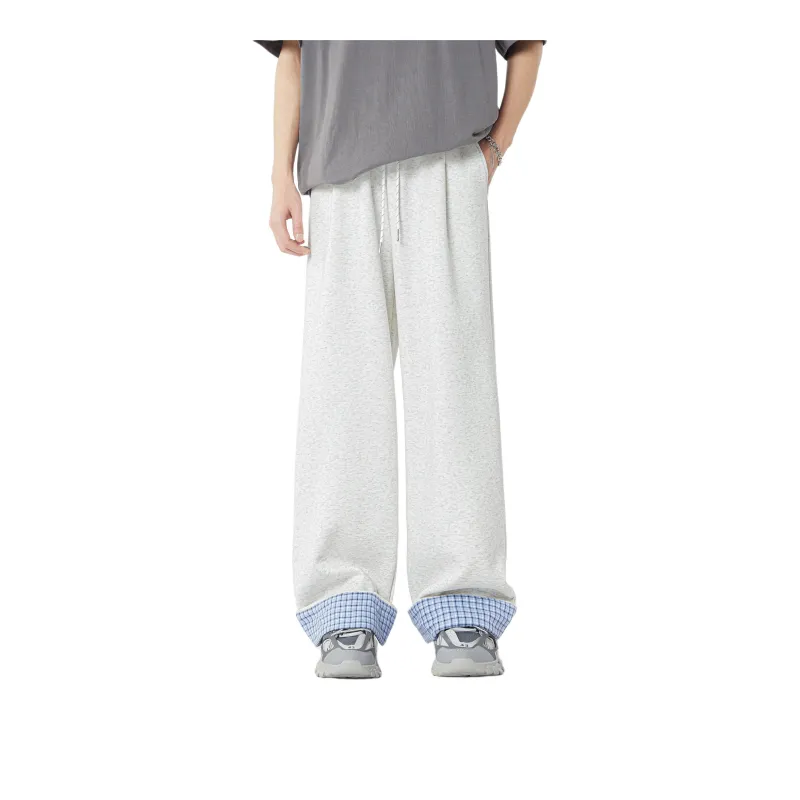 Menblero Casual Pants Unisex Heather Gray-1